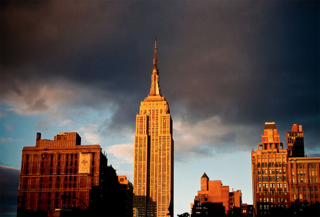 Empire State Building au coucher de soleil